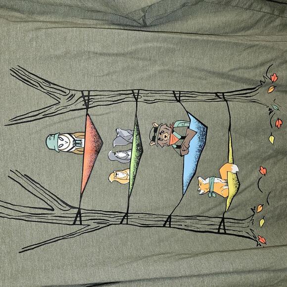 Cat & Jack Long Sleeve T-Shirt with Animal Hammock Design - Picture 3 of 4